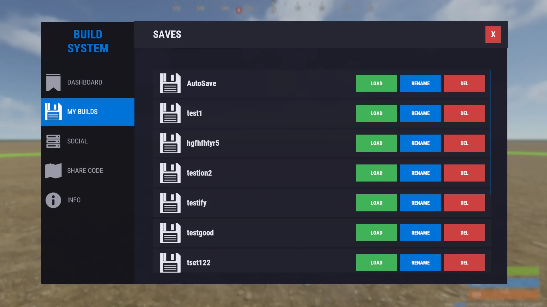 Build System screenshot 2