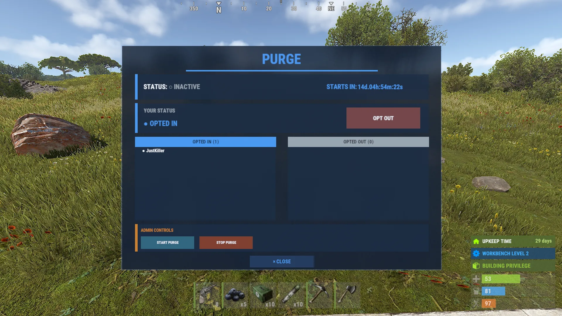 Purge Event screenshot 1