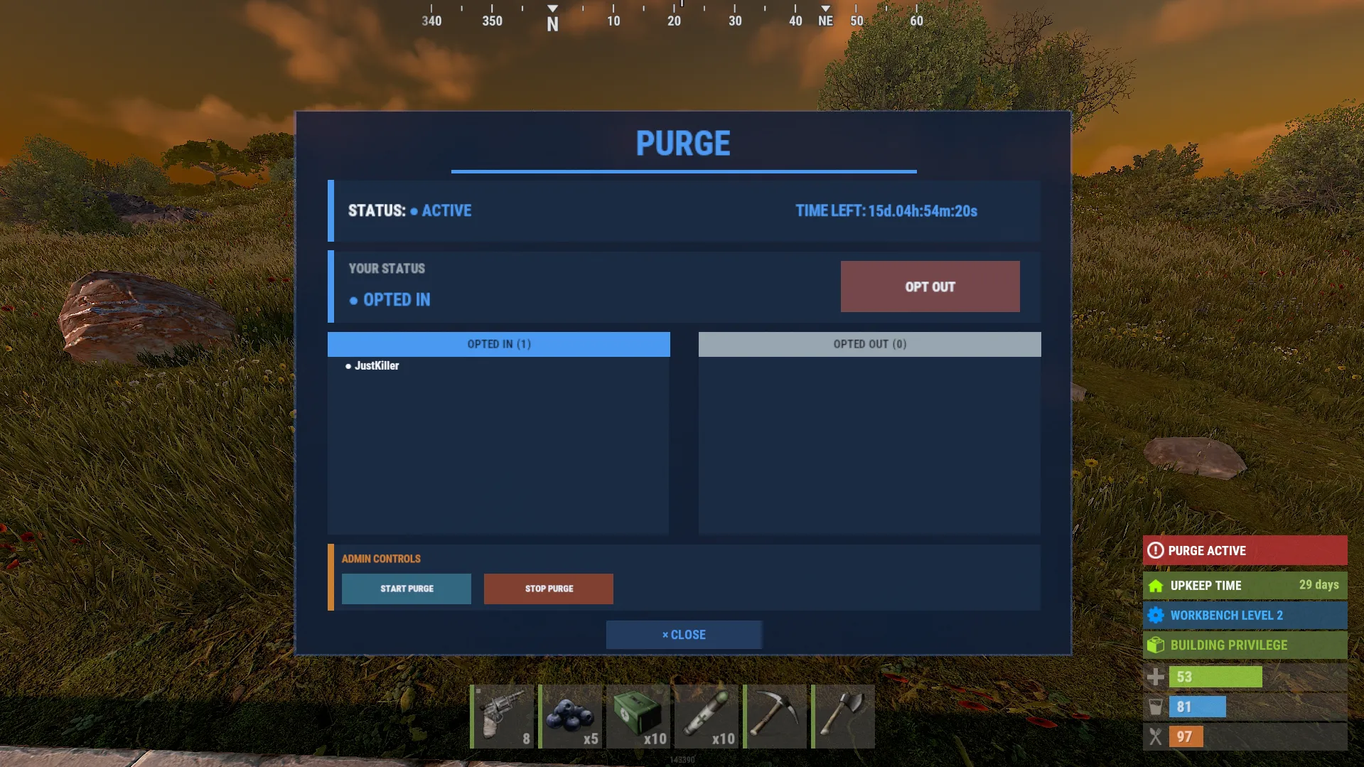 Purge Event screenshot 2