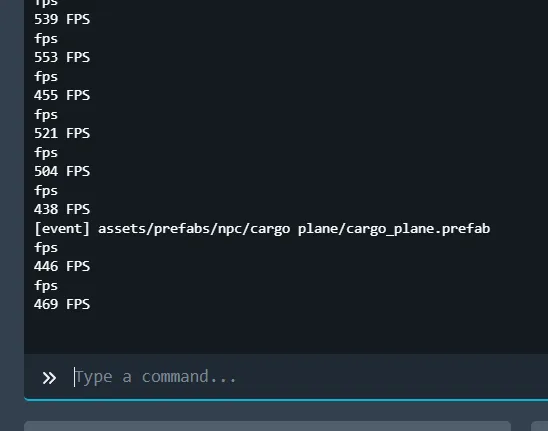 Rust server performance debug output showing stable tick times